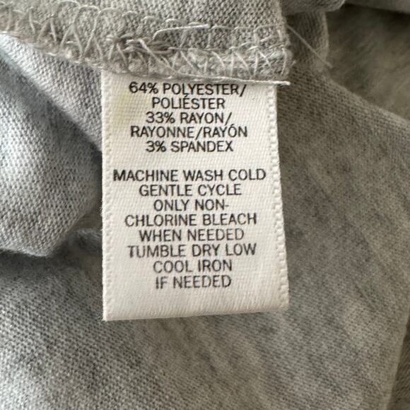 Lou & Gray Gray Knit Sleeveless Drawstring Pockets Casual  Dress - Picture 5 of 6